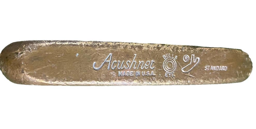 Acushnet Bullseye Standard Putter RH LH Fluted Steel 34.5 Vintage Original Grip