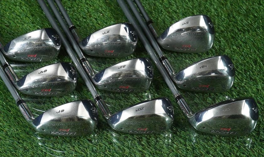 TOUR EDGE BAZOOKA JMAX HYBRID SET 3-PW SW LADIES L FLEX RH + COVERS+ NEW GRIPS!