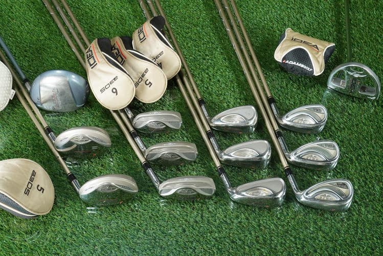WOMEN'S GOLF ADAMS A3OS SET W/ TAYLORMADE LADIES 321 TI DRIVER & NEW GRIPS!!