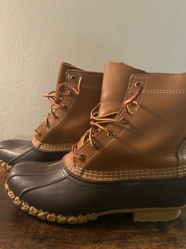LL Bean Boot. 8” Brown Men's Size M 7.0 (W 8.0) Adult (Used)