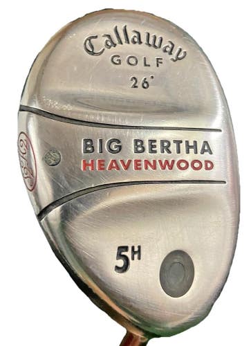 Callaway Big Bertha Heavenwood 5h Hybrid 26 RH RCH 75w Regular Flex Graphite 39"