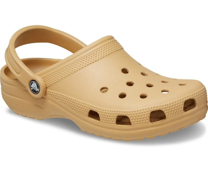 Crocs Classic 10001-209 Clogs Men's US 8 Wheat Heel Strap Comfort Shoes DDK99