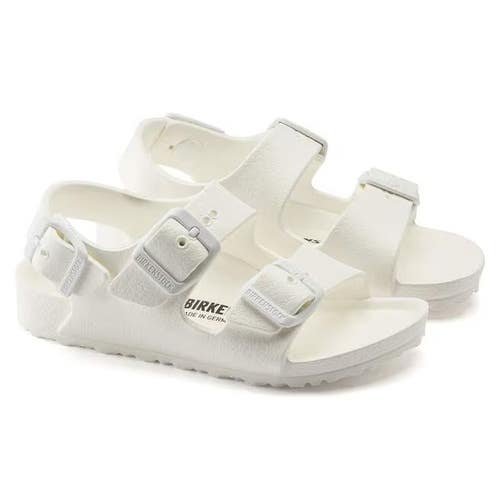 Birkenstock Milano Essentials Youth EU 27 White Double Strap Sandals TZP740