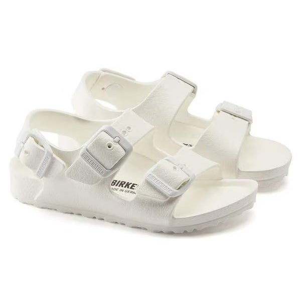 Birkenstock Milano Essentials Youth EU 27 White Double Strap Sandals TZP740