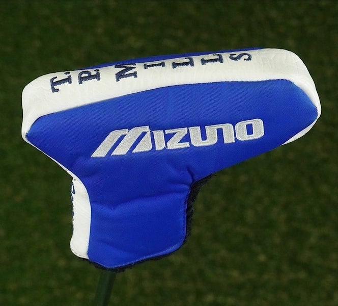 MIZUNO FORGED BLADE PUTTER HEADCOVER T.P. MILLS BLUE / WHITE ~ VERY NICE!!