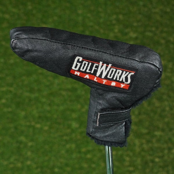 GOLF WORKS MALTBY BLADE PUTTER HEADCOVER BLACK / WHITE / RED ~ LOOK!!