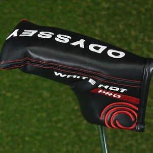 ODYSSEY WHITE HOT PRO BLADE PUTTER HEADCOVER BLACK / WHITE / RED ~ LOOK!!
