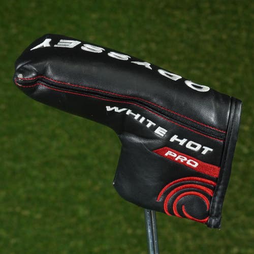 ODYSSEY WHITE HOT PRO BLADE PUTTER HEADCOVER BLACK / WHITE / RED ~ LOOK!!