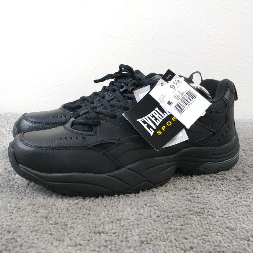 Everlast Sport Louis Mens Size 10 WIDE Width Shoes Black Low Top Sneakers