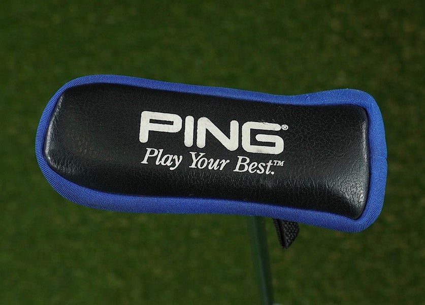VINTAGE PING PLAY YOUR BEST BLADE PUTTER HEADCOVER BLACK / BLUE / WHITE