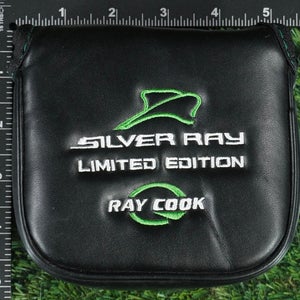 RAY COOK SILVER RAY MALLET PUTTER HEADCOVER LIMITED EDITION BLACK/WHITE/GREEN