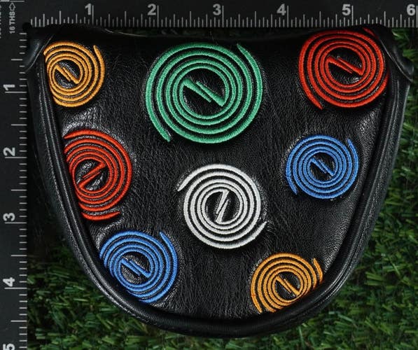 MYTAG MALLET PUTTER HEADCOVER CIRCLE DESIGN MAGNETIC MULTICOLORED / BLACK