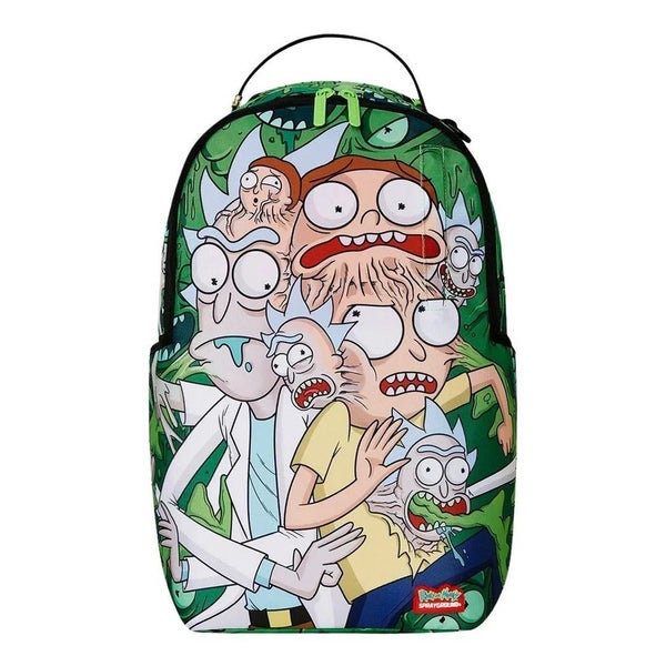 Sprayground Rick and Morty Fusion Unisex Multicolor Graphic Print Backpack SGB28