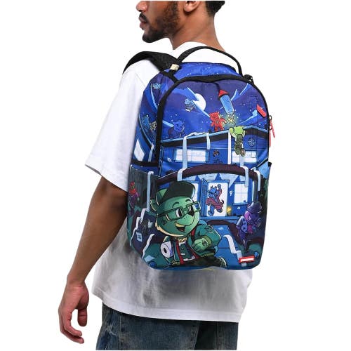 Sprayground Misfits Of Moneyville Unisex OS Blue Limited Edition Backpack SGB18