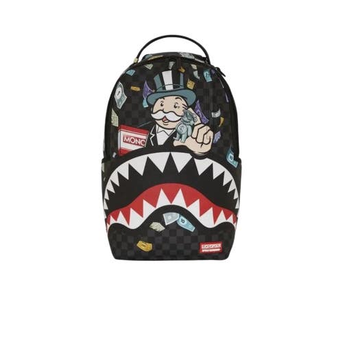 Sprayground Monopoly X Characters DLXSV Unisex OS Black Printed Backpack SGB27