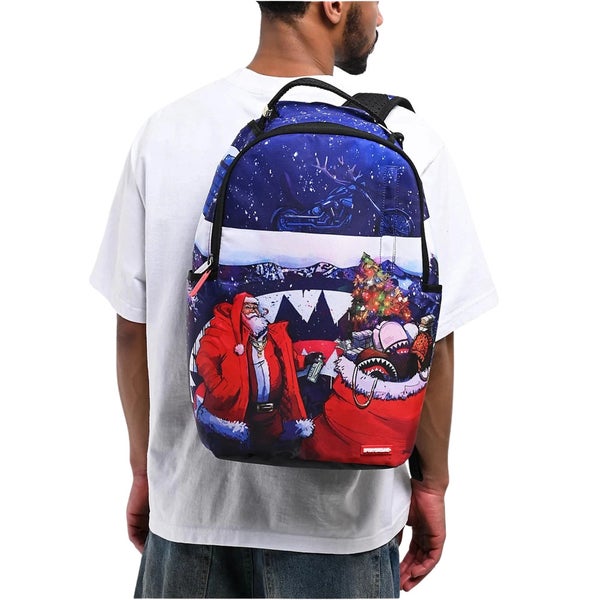 Sprayground Santa Sketchy Paint Unisex Multicolor Graphic Print Backpack SGB12