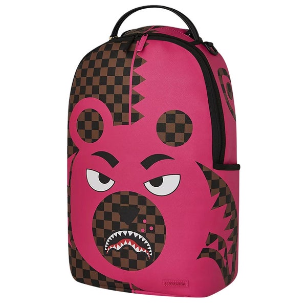 Sprayground Pink Bear Shark Unisex OS Multicolor Limited Edition Backpack SGB20