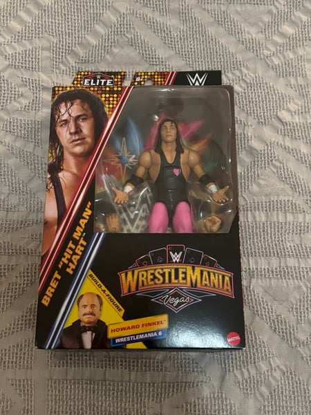 WWE Bret Hart Elite Collection Wrestlemania Las Vegas Action Figure New