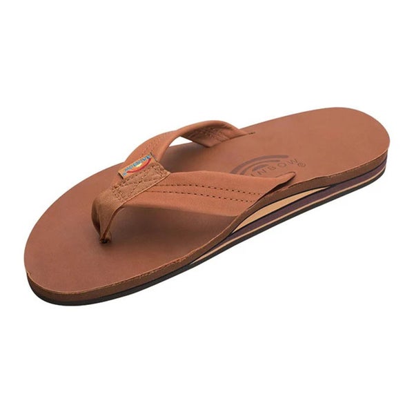 Rainbow Double 302 301ALTS Flip Flop Mens XXXL Sierra Brown Leather Sandals DAB6
