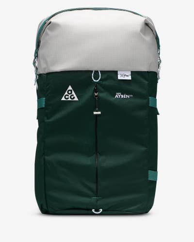 Nike ACG Aysn DV4054-338 Day Pack Men's OS Green White (32L) Roll Top Bag DAB10
