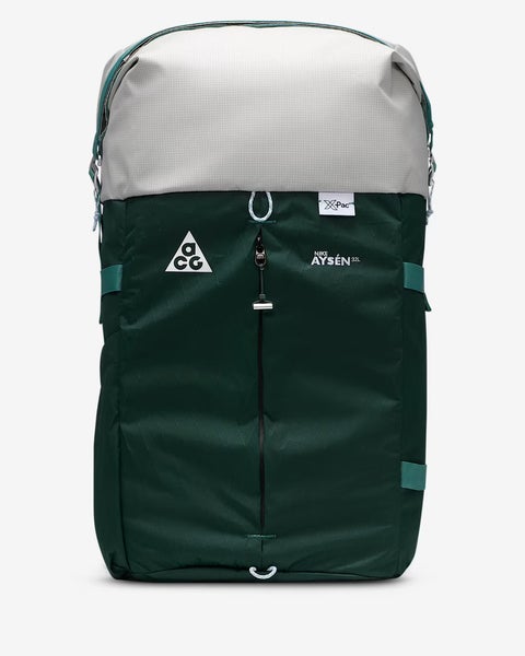 Nike ACG Aysn DV4054-338 Day Pack Men's OS Green White (32L) Roll Top Bag DAB10
