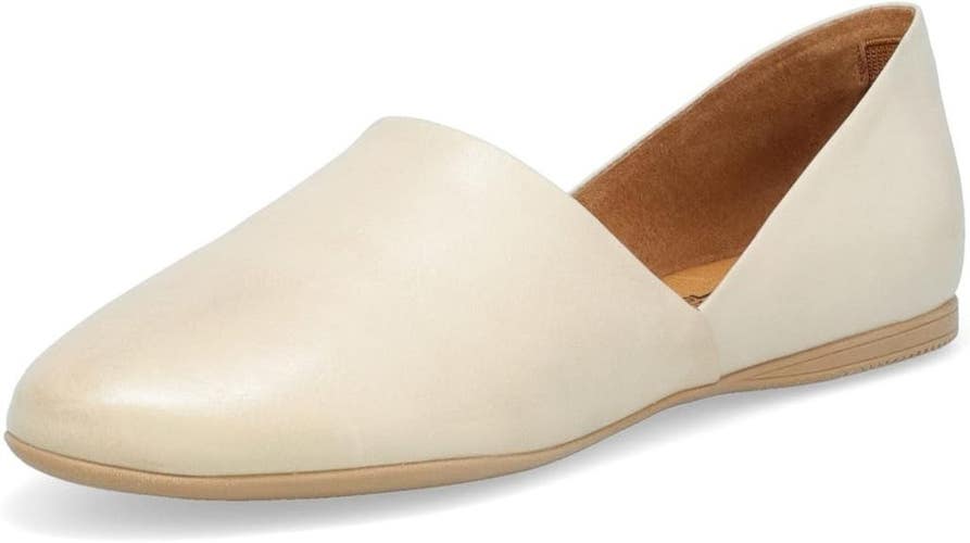 Miz Mooz Kimmy Ballet Flats Women's EU 42 Cream Leather Slip On Shoes TZP734