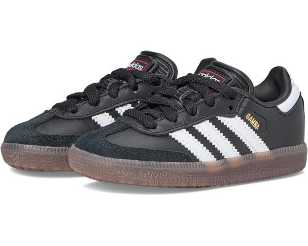 Adidas Samba Sneakers Kids US 6 Core Black Leather Low Top Comfort Shoes TZP941