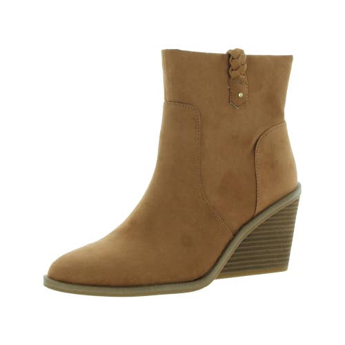 Dr. Scholl's Mirage Boots Women's US 8 Brown Faux Suede Ankle Bootie TZP983