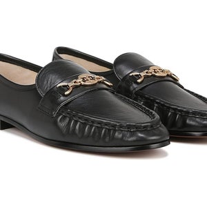 Sam Edelman Lucca I9606L2001 Bit Loafers Womens US 10 Black Leather Shoes TZP814