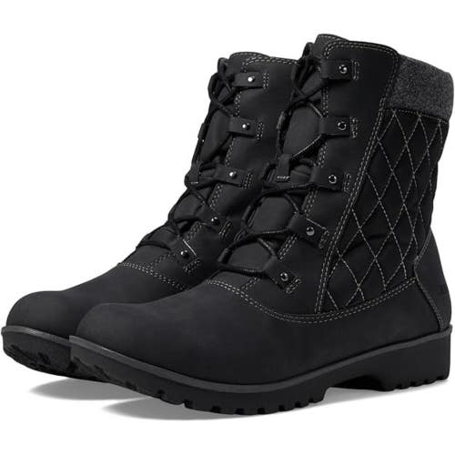 Jambu Fargo B2FAR01 Boots Women's 10 Black Quilted Waterproof Snow Boots TZP781