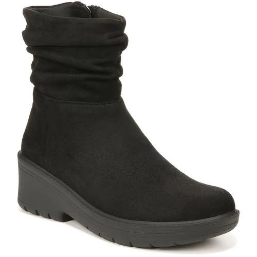 Bzees Berkley Boots Women's US 8 Black Side Zipper Round Toe Ankle Bootie TZP796