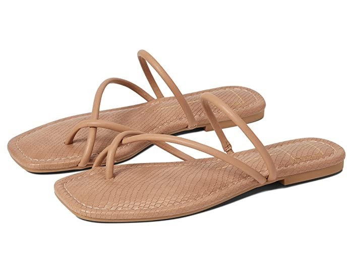 Dolce Vita Leanna Strappy Women's US 10 Cafe Stella Slip On Flat Sandals TZP747