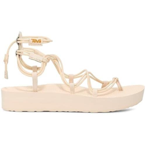 Teva Midform Infinity Sandals Women's US 9 Coconut Leather Wedge Heel TZP944