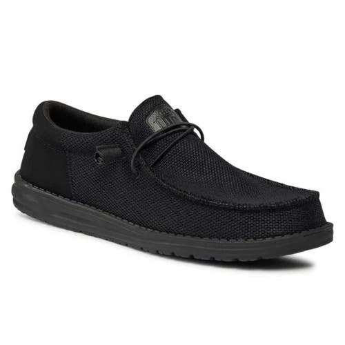 Hey Dude Wally Funk Mono 40011-0XS Men's US 8 Black Slip-On Casual Shoes TZP752