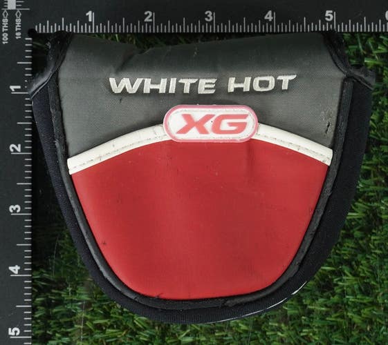 ODYSSEY WHITE HOT XG MALLET PUTTER HEADCOVER MAGNETIC BLACK / RED / GRAY ~ LOOK!