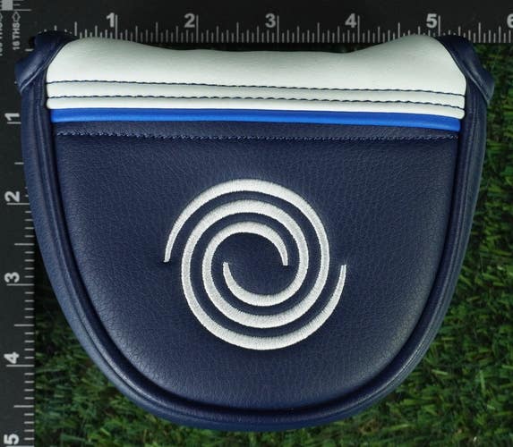 ODYSSEY AI-ONE MALLET PUTTER MAGNETIC HEADCOVER BLUE / WHITE ~ LOOK!!