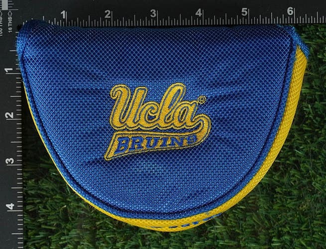 TEAM EFFORT UCLA BRUINS MALLET PUTTER HEADCOVER UC LA FOOTBALL BLUE / YELLOW