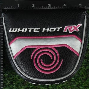 ODYSSEY WHITE HOT RX MALLET PUTTER HEADCOVER MAGNETIC BLACK / PINK / WHITE