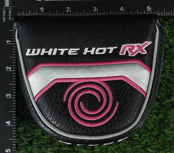 ODYSSEY WHITE HOT RX MALLET PUTTER HEADCOVER MAGNETIC BLACK / PINK / WHITE