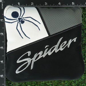 TAYLORMADE SPIDER MALLET PUTTER HEADCOVER MAGNETIC GRAY / BLACK / WHITE ~ LOOK!!