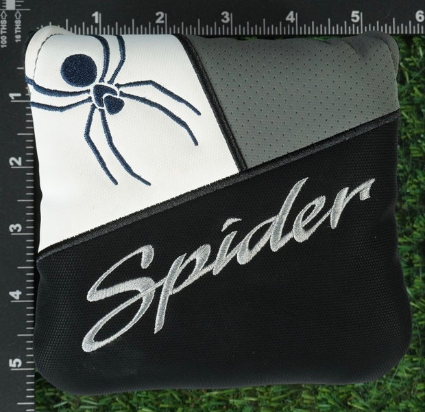 TAYLORMADE SPIDER MALLET PUTTER HEADCOVER MAGNETIC GRAY / BLACK / WHITE ~ LOOK!!