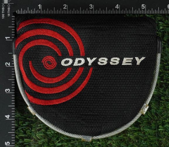 ODYSSEY 2-BALL SRT MALLET PUTTER HEADCOVER BLACK / RED / WHITE ~ LOOK!!