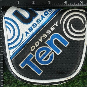 ODYSSEY TEN MALLET PUTTER HEADCOVER MAGNETIC BLACK / BLUE / WHITE ~ LOOK!!