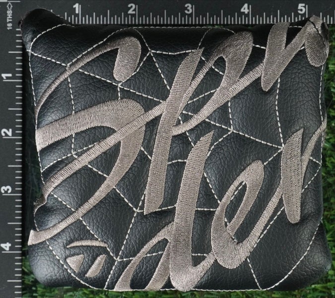 TAYLORMADE SPIDER GT MALLET PUTTER HEADCOVER MAGNETIC BLACK / GRAY / WHITE