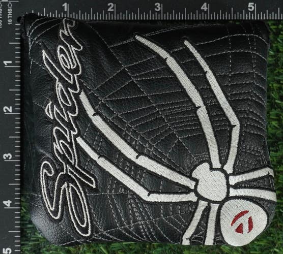 TAYLORMADE SPIDER MALLET PUTTER HEADCOVER BLACK / GRAY / WHITE ~ LOOK!!