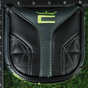 COBRA KING MALLET PUTTER HEADCOVER VINTAGE BLACK / GREEN ~ LOOK!!