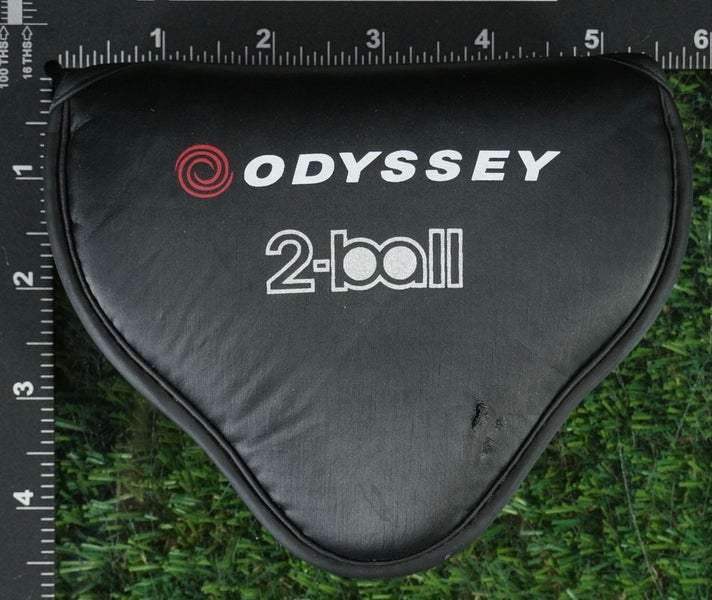 ODYSSEY 2-BALL MALLET PUTTER HEADCOVER BLACK / WHITE ~ LOOK!!