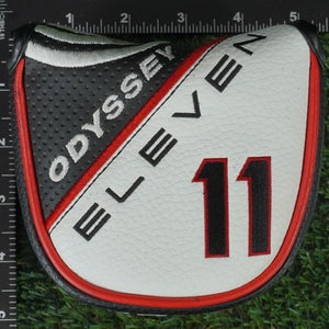 ODYSSEY ELEVEN MALLET PUTTER HEADCOVER MAGNETIC WHITE / BLACK / RED ~ LOOK!!