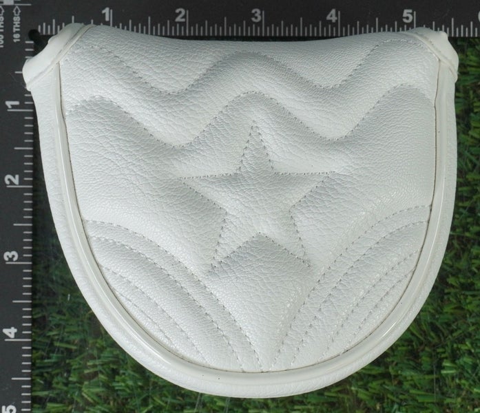 HELLO NRC MALLET PUTTER HEADCOVER MAGNETIC STAR WHITE ~ LOOK!!
