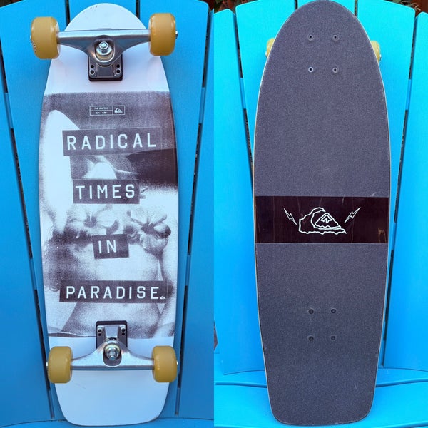 Quicksilver ‘Radical Times In Paradise - Complete Surf Skateboard - 9.75” X 30”
